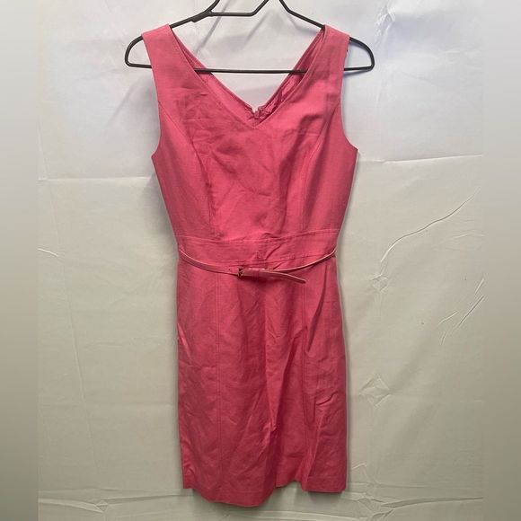 Isabella DeMarco Pink Linen Blend Dress - Picture 1 of 6